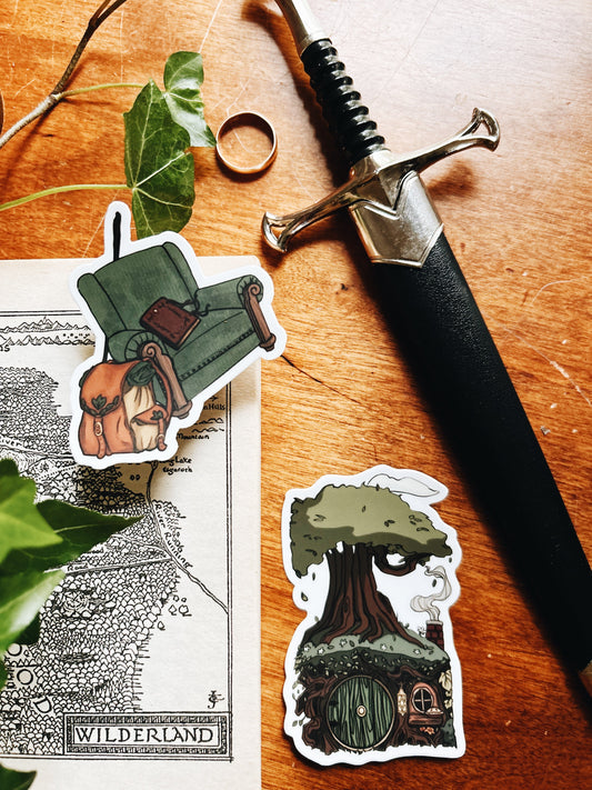 In a hole in the ground there lived a hobbit | J.R.R. Tolkien Waterproof Sticker