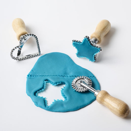 Eco-Dough Cookie Cutter Tool Set | Plastic-Free Play Tools – 3 Pieces