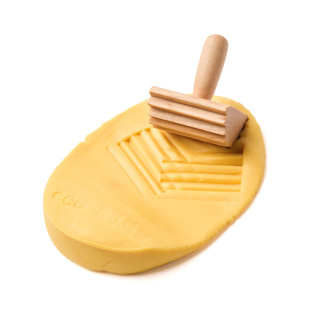 Eco-Dough Wooden Tool Set | 3-Piece All-Natural Birchwood Play Tools