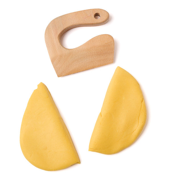 Eco-Dough Wooden Tool Set | 3-Piece All-Natural Birchwood Play Tools