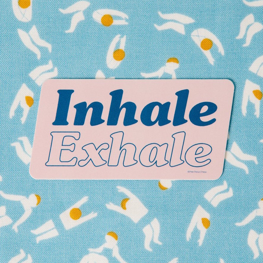 Inhale Exhale Vinyl Decal Sticker
