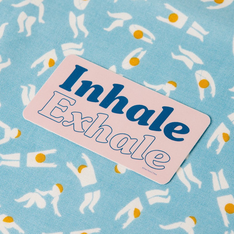 Inhale Exhale Vinyl Decal Sticker
