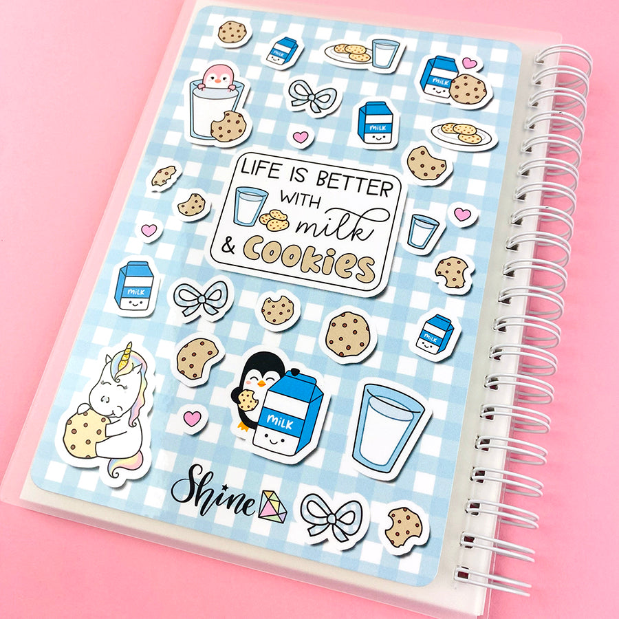 Milk & Cookies Luna Reusable Sticker Book