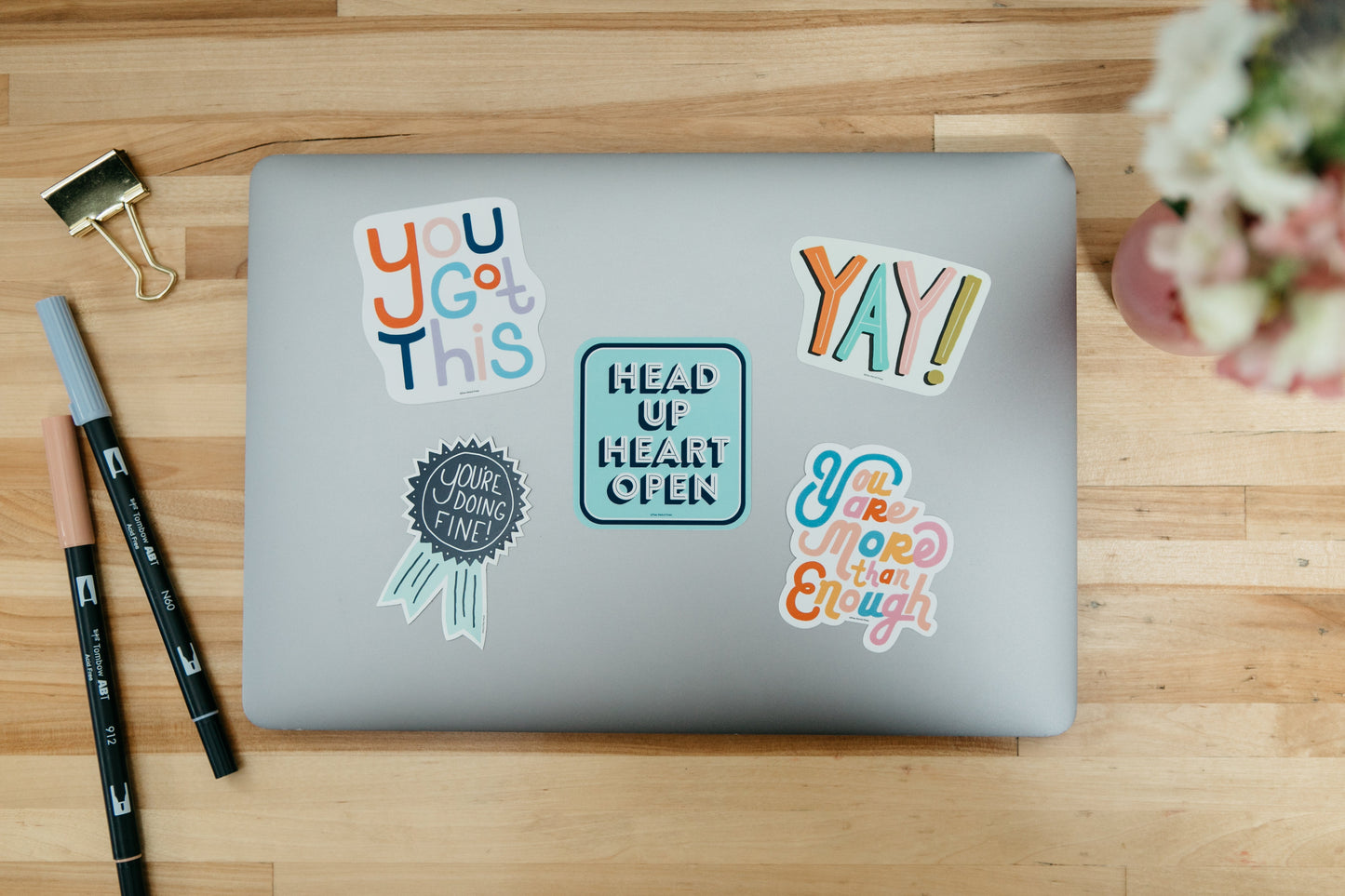 Motivational Sticker Pack 5 Vinyl Decal Stickers
