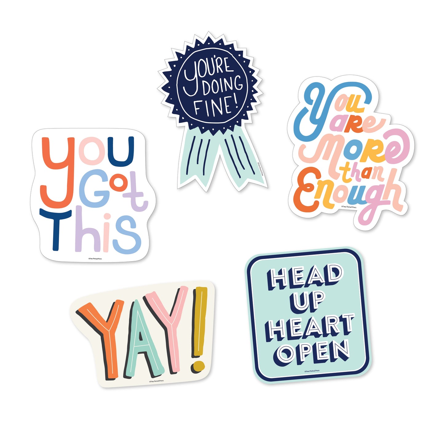 Motivational Sticker Pack 5 Vinyl Decal Stickers