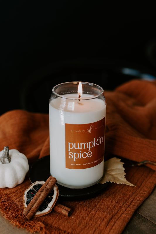 Pumpkin Spice (Cookie) - 16 oz Can Glass Candle