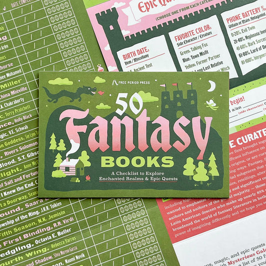 50 Fantasy Books: A Checklist to Explore Enchanted Realms & Epic Quests