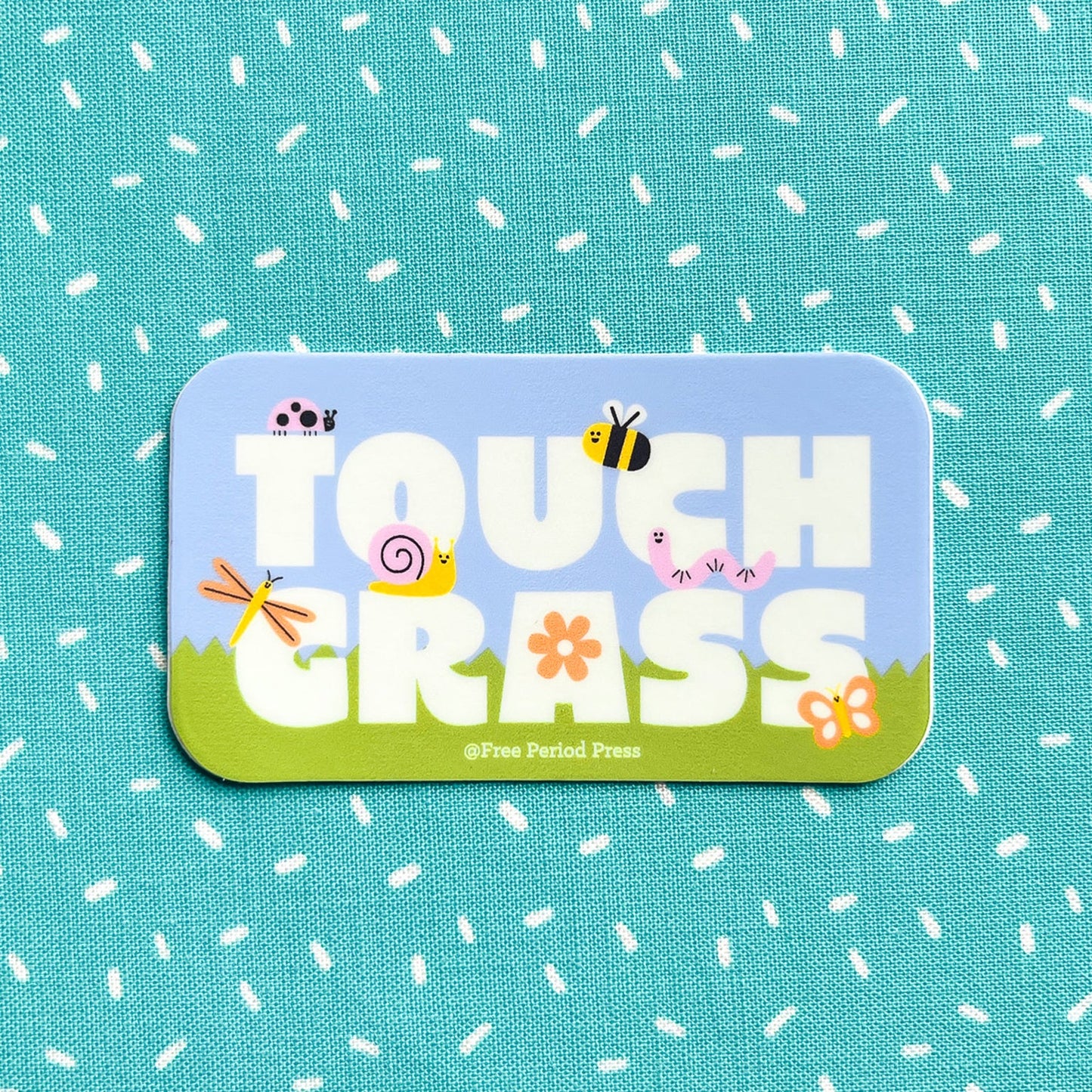 Touch Grass Vinyl Decal Sticker
