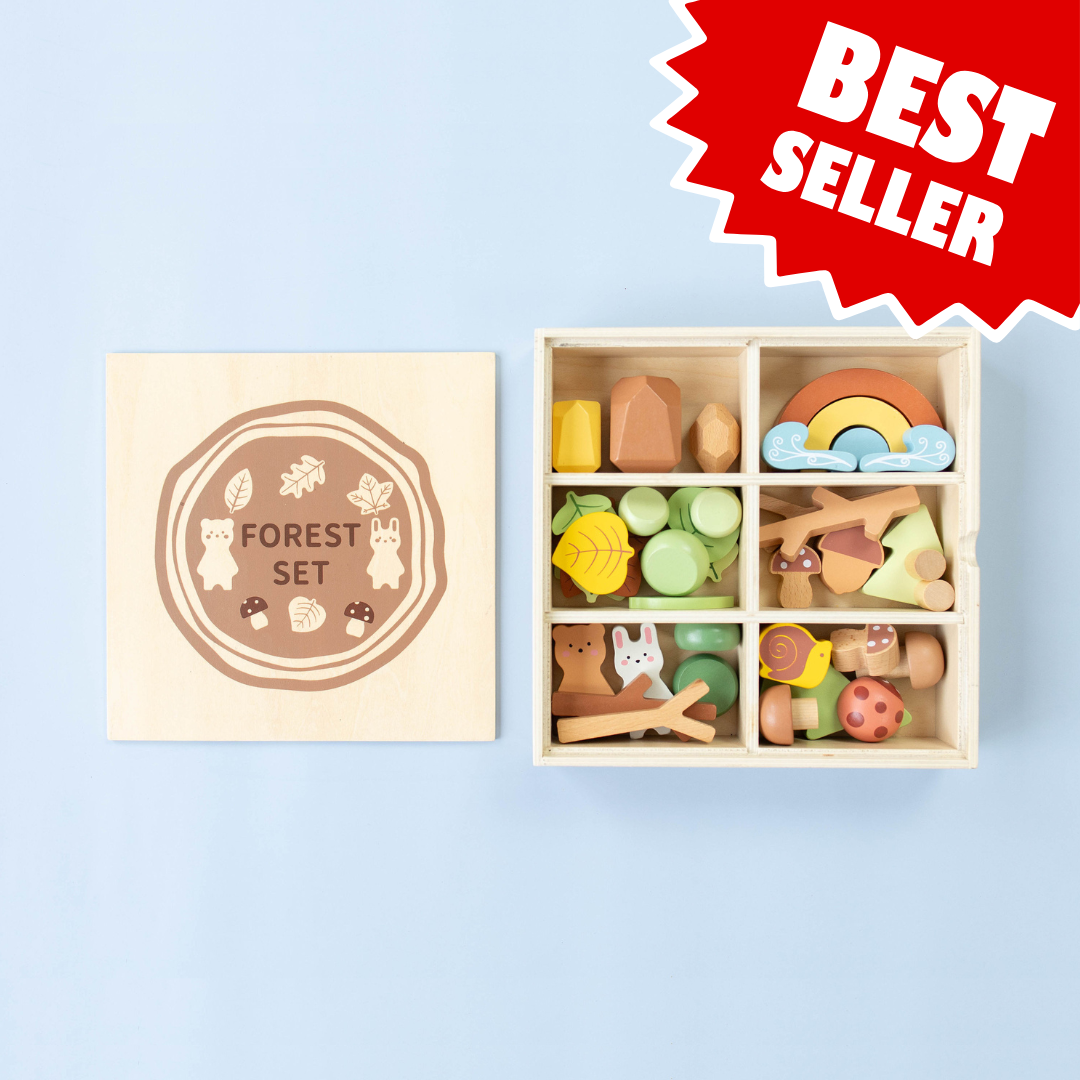 Wooden Forest Sensory Bin