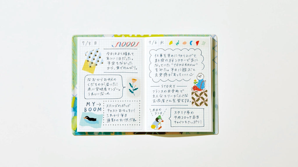 HITOTOKI Planning Notebook, Bloom - Square size