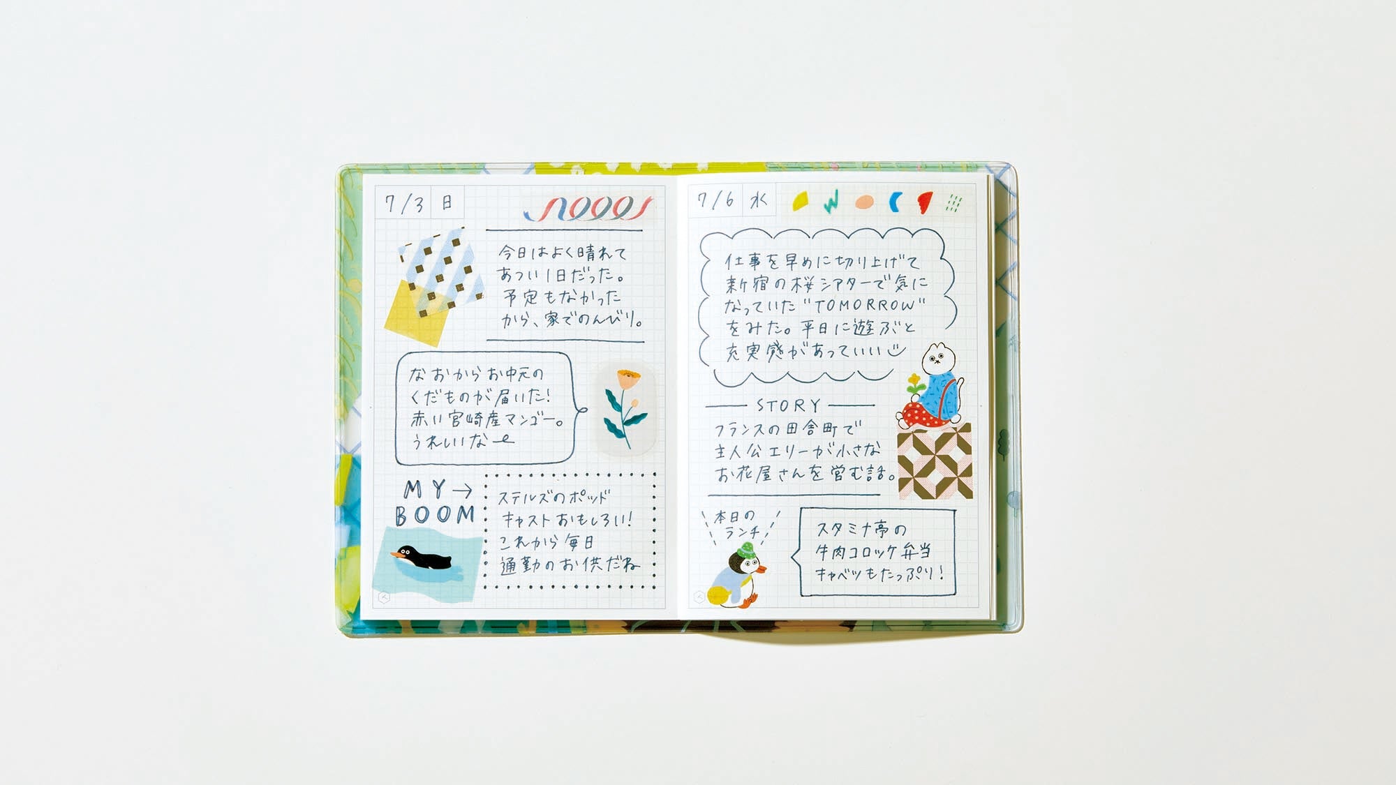 HITOTOKI Planning Notebook, Patchwork - Passport size