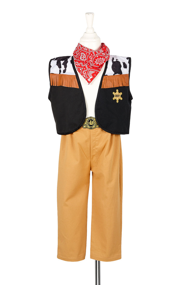 Chuck Cowboy Costume Set for Children-Includes Accessories for Role-Play & Entertainment(2 sizes)