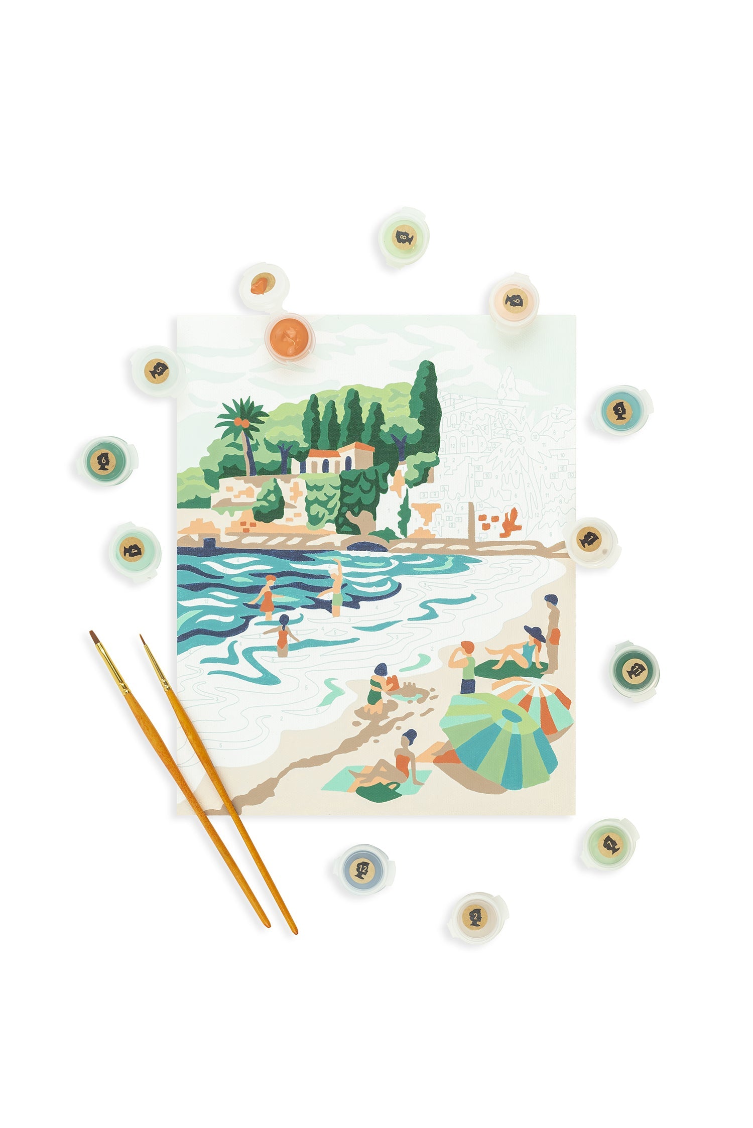 Riviera Romp | 8x10 paint-by-number kit