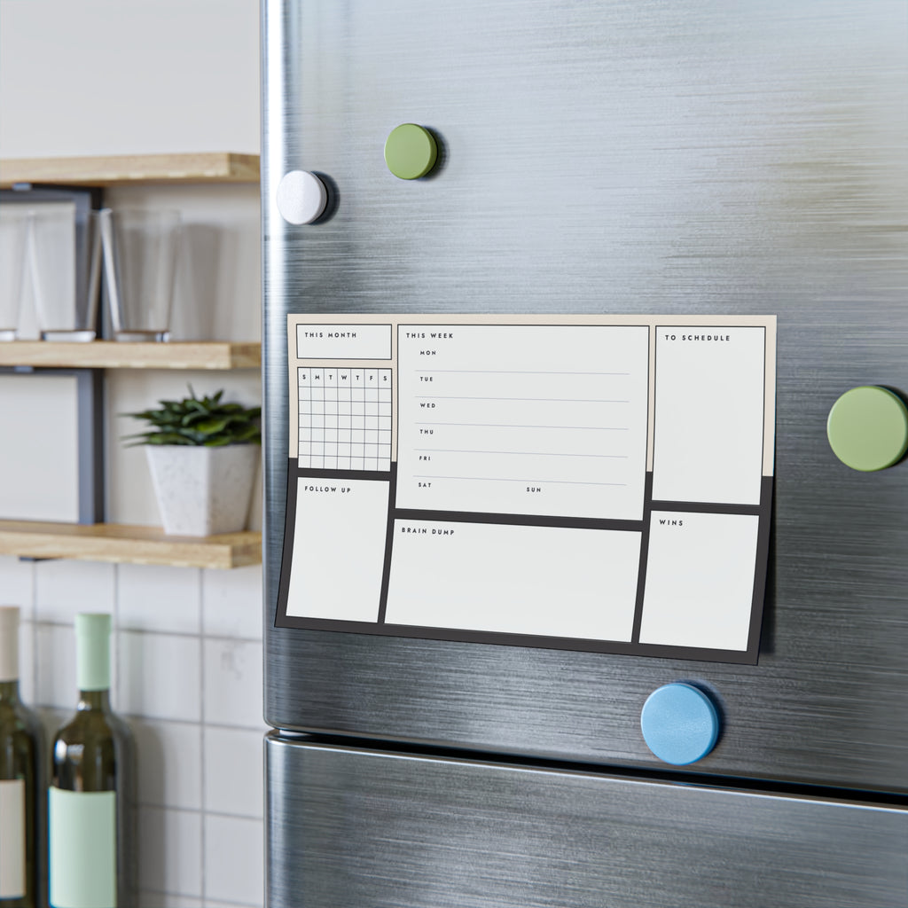Post-it Note Pad — Weekly Planner & Daily Task Organizer (To-Do, Follow Up, Brain Dump)