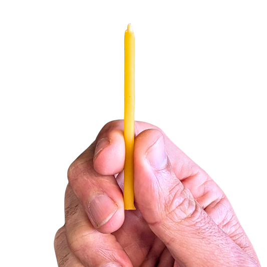 Hand-Dipped Pure Beeswax Birthday Candles (Box of 108) | Foxhound Bee Company