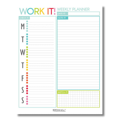 Notepad - WORK IT! (Weekly Notepad)