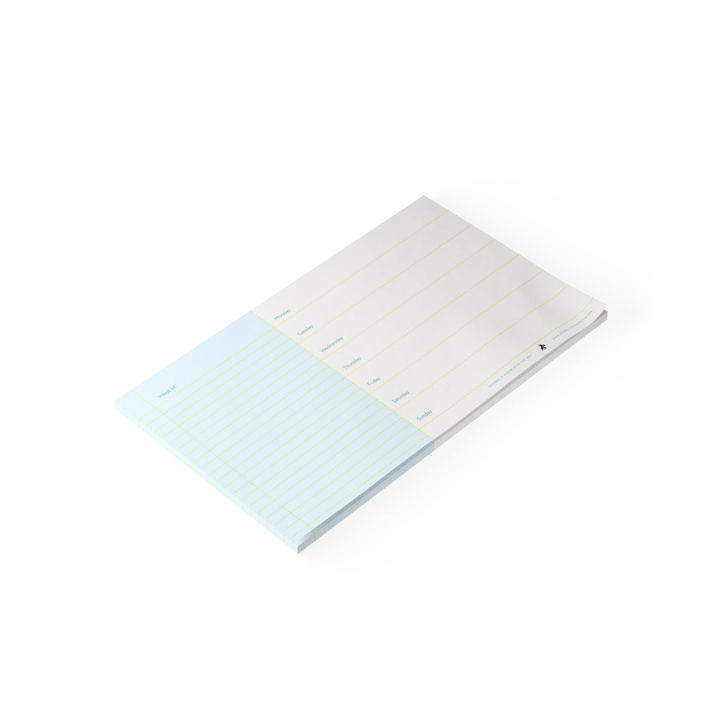 Weekly Planner Note Pad — Sky
