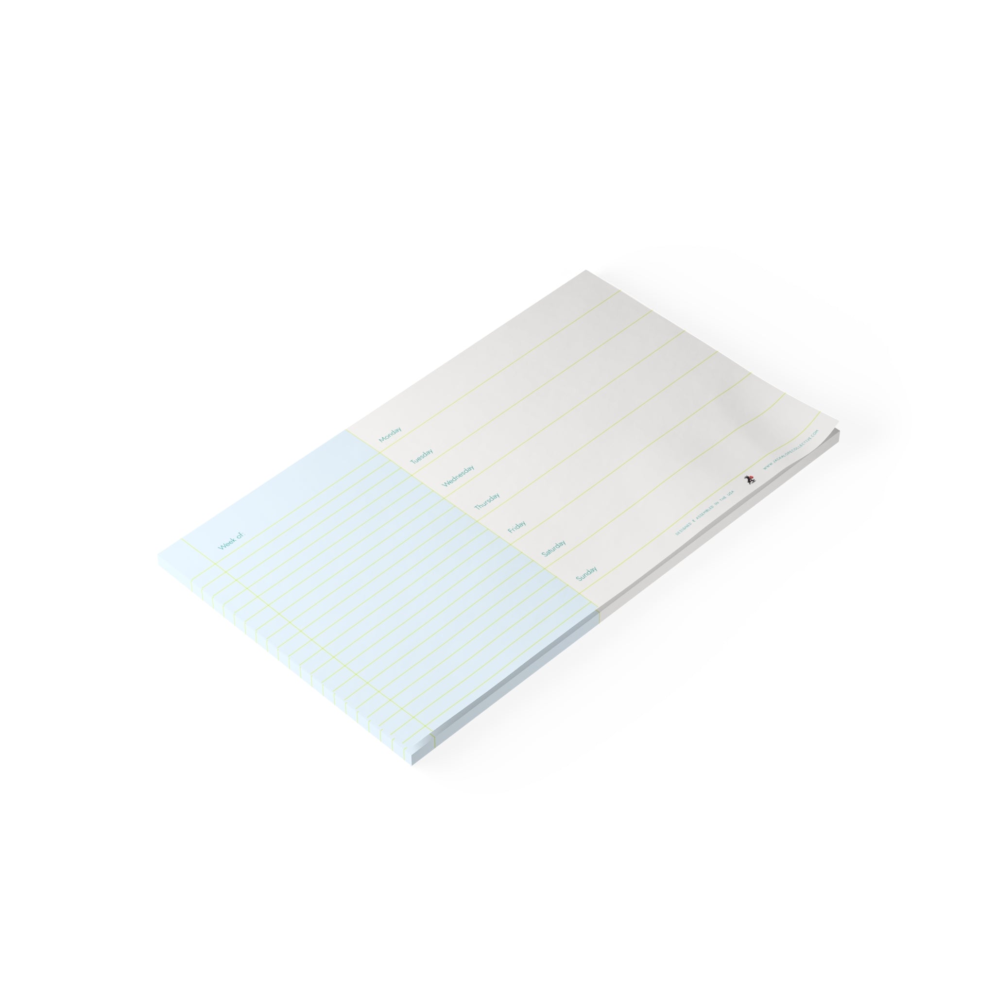 Weekly Planner Note Pad — Sky