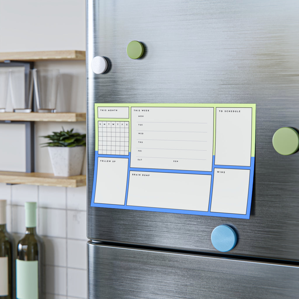 Post-it Note Pad — Weekly Planner & Daily Task Organizer (To-Do, Follow Up, Brain Dump)