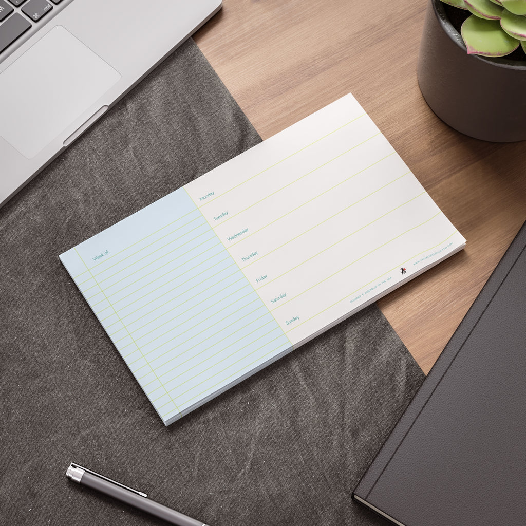 Weekly Planner Note Pad — Sky