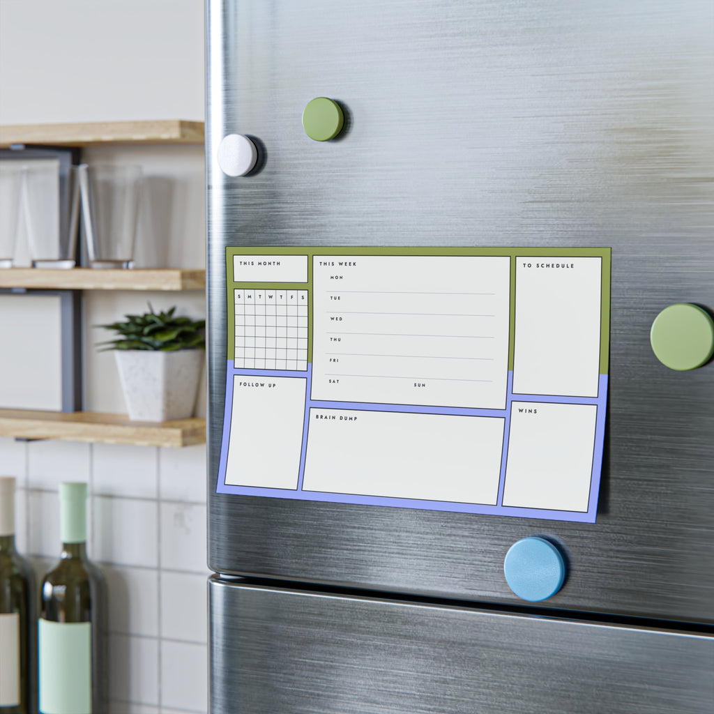 Post-it Note Pad — Weekly Planner & Daily Task Organizer (To-Do, Follow Up, Brain Dump)