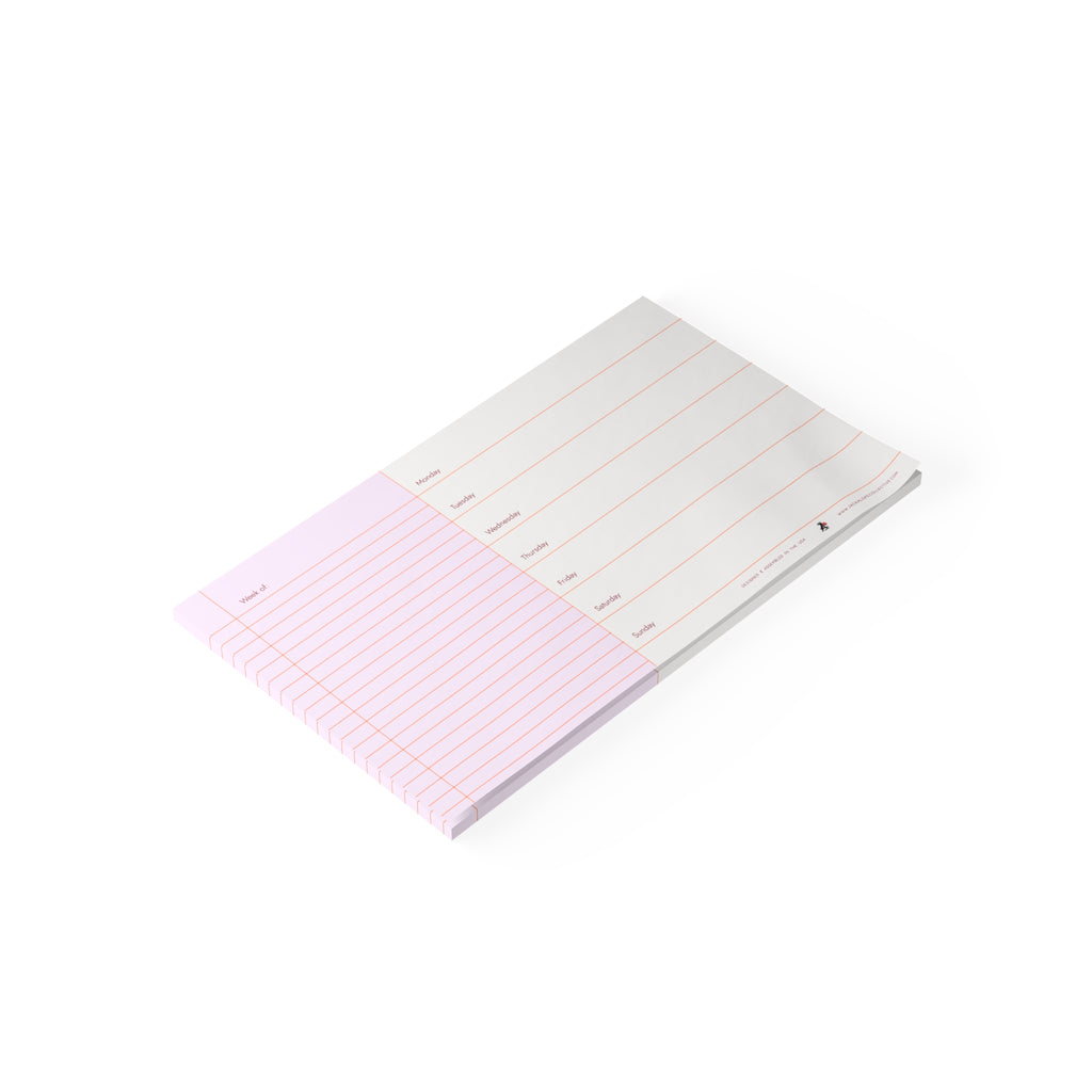 Weekly Planner Note Pad — Peony