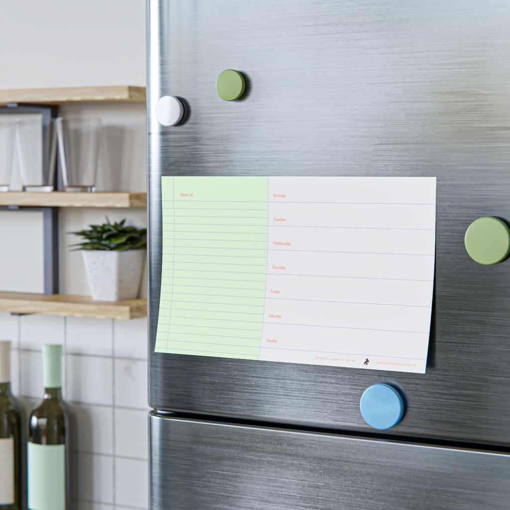 Weekly Planner Note Pad — Spring Grass