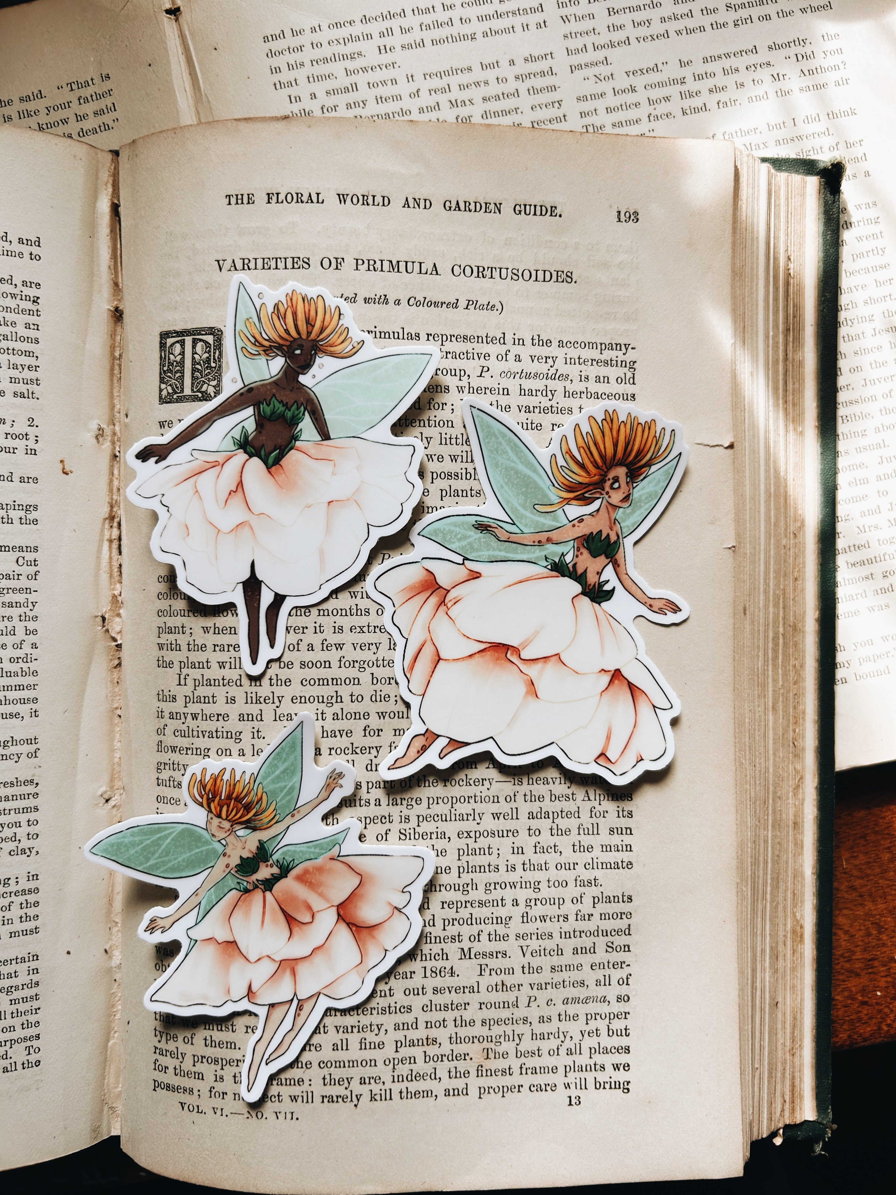 Peony Fey | Waterproof Stickers