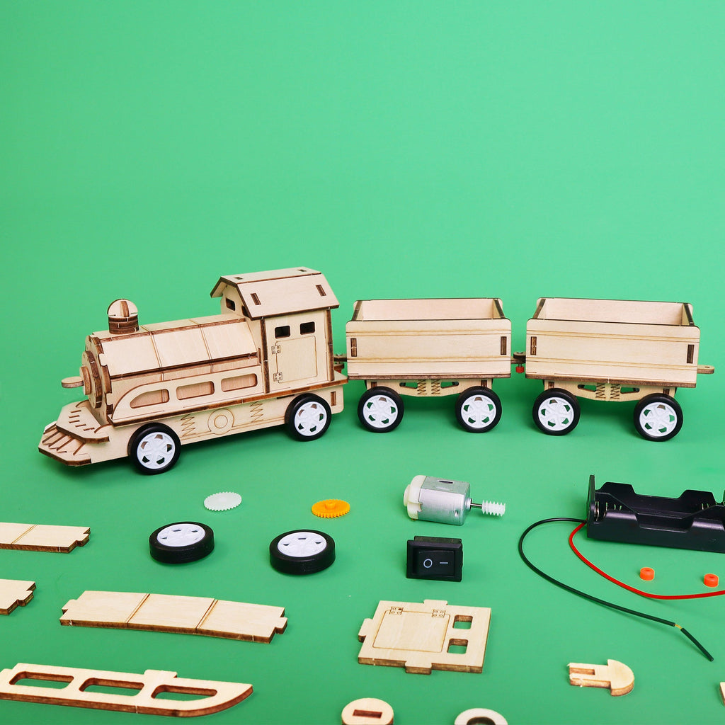 Train DIY Kit — Build Your Own Motor-Driven STEM Toy