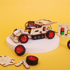 Steering Remote-Controlled Car DIY Kit, Educational STEM Toy