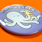 Funny Kraken Magnet or Pin