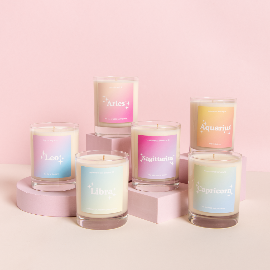 Candle Rocks Glass - Astrology