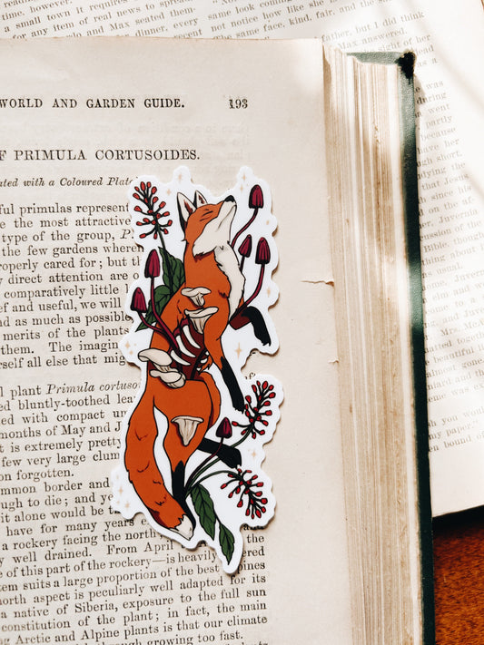 Autumnal Fox | Waterproof Sticker