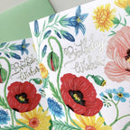 WILD FLOWERS Birthday Card