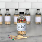 Burn Candles Not Books Rainbow or Black Safety Match Bottle