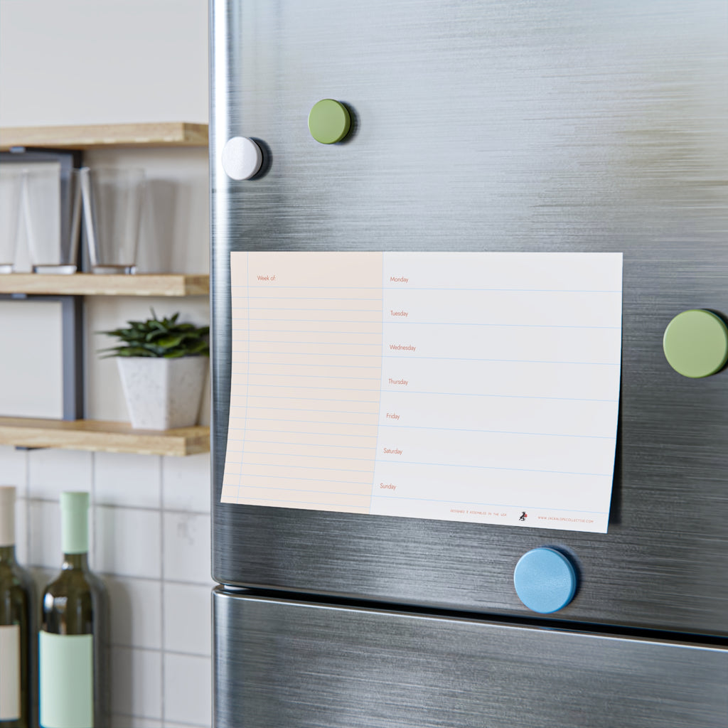 Weekly Planner Note Pad — Creamsicle