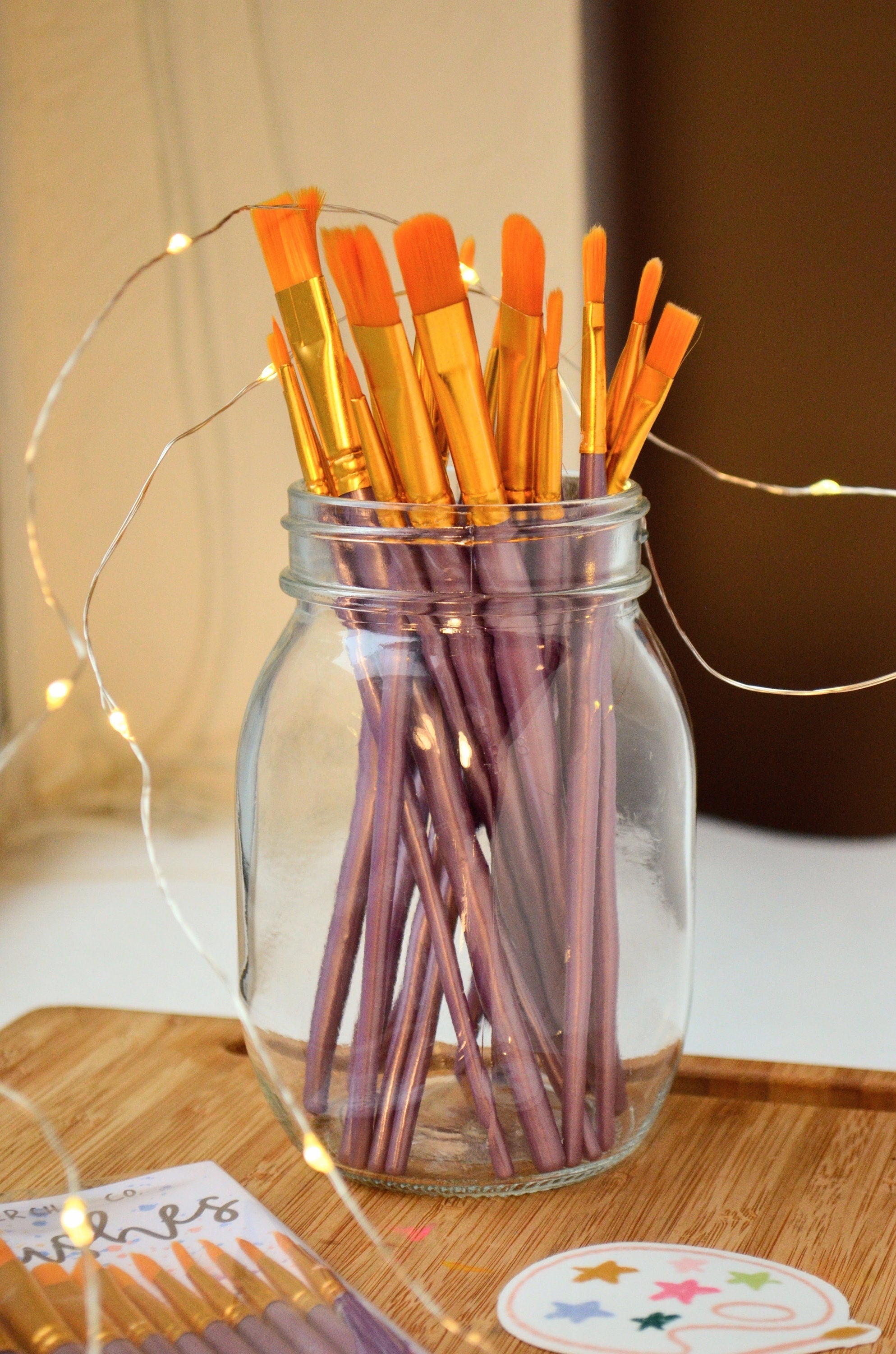 Lavender Chai Paintbrush Set 10