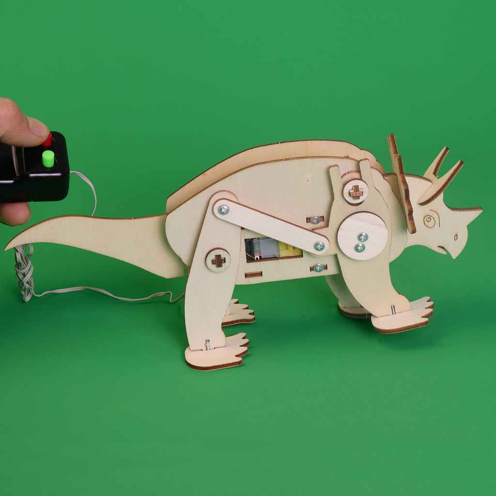 Dinosaur Robot DIY Kit – Triceratops | STEM Toy & Craft Kit