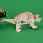 Dinosaur Robot Triceratops DIY Kit, Educational STEM Toy