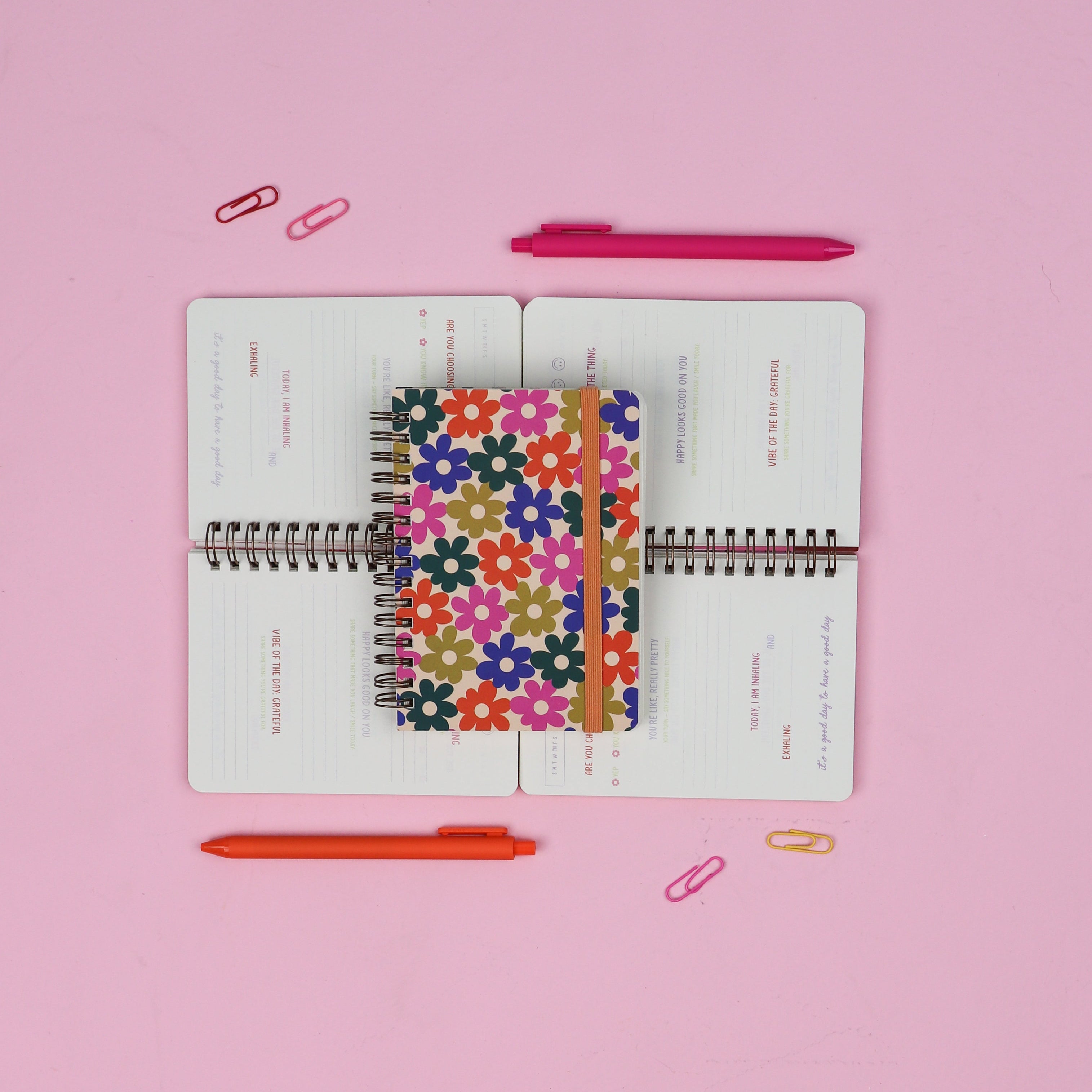 Bold Floral Mini Gratitude Journal