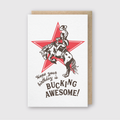 Bucking Birthday Greeting Card