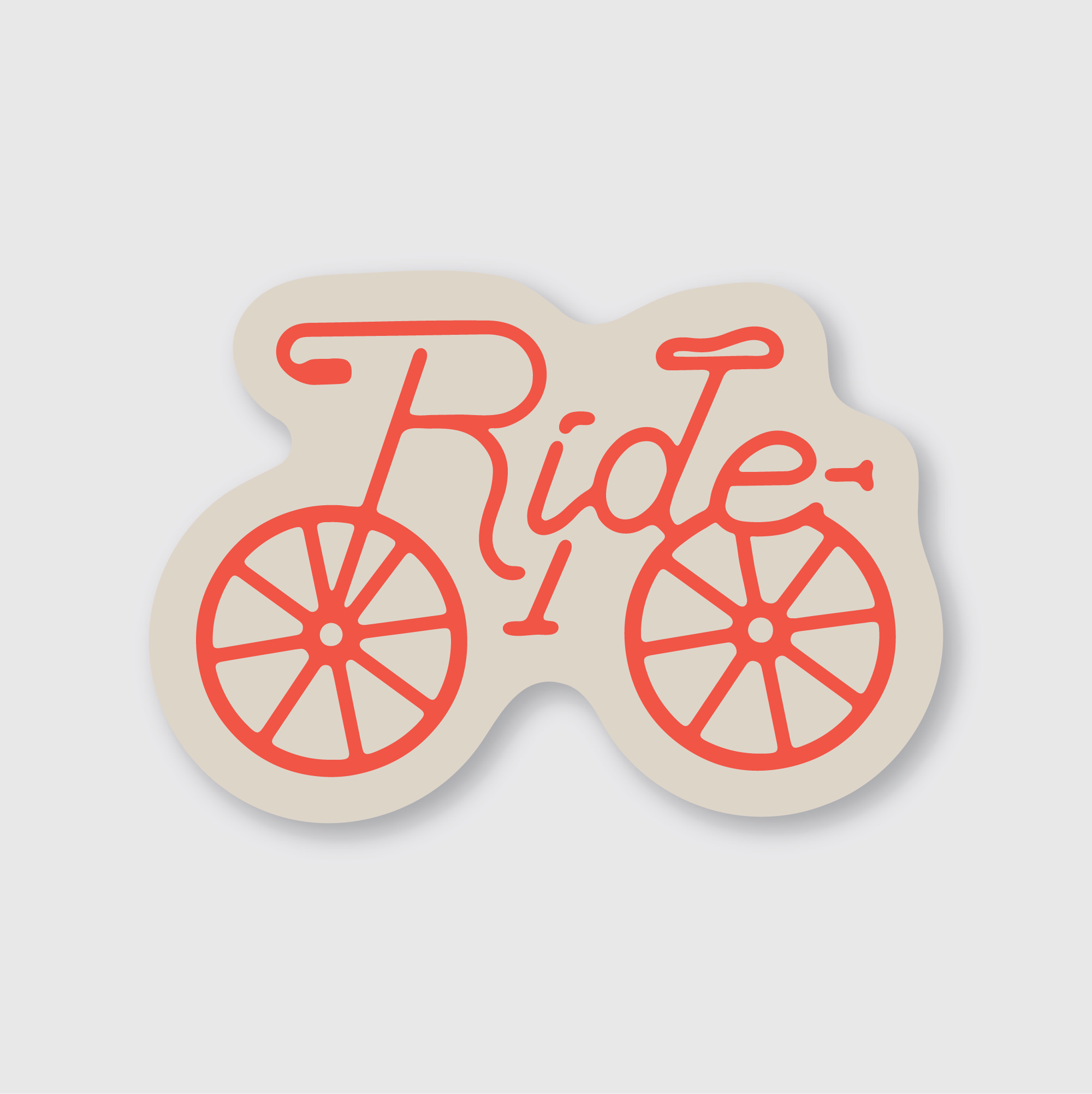 Ride Bicycle Sticker
