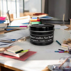 Burn Candles Not Books 4oz Candle - Bergamot + Tonka + Amber