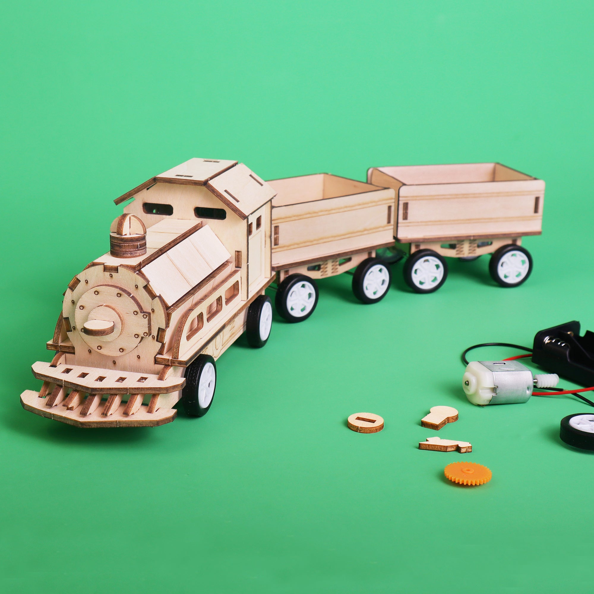 Train DIY Kit — Build Your Own Motor-Driven STEM Toy