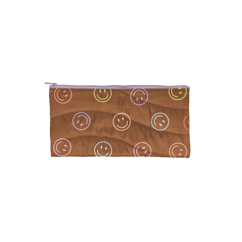 Smiley Puffy All The Things Pouch