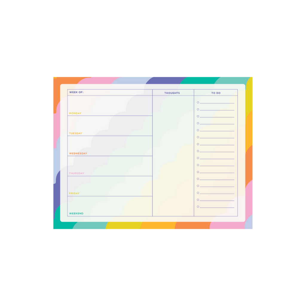 Rising Scallop Tearaway Notepad Large