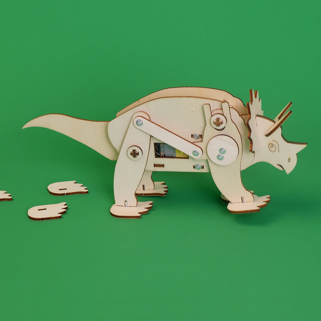 Dinosaur Robot DIY Kit – Triceratops | STEM Toy & Craft Kit