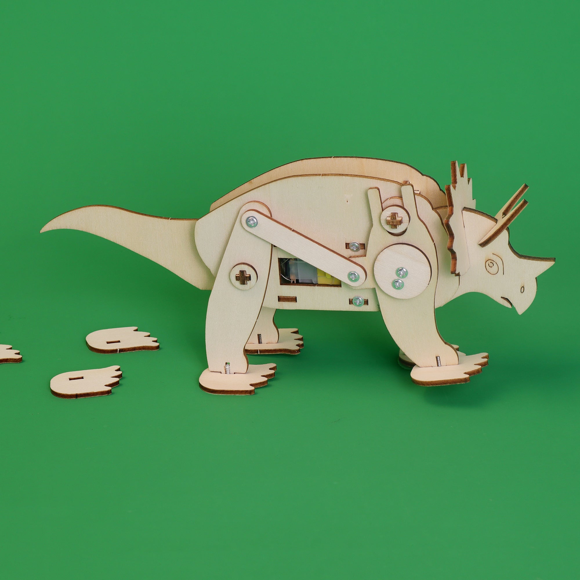 Dinosaur Robot DIY Kit – Triceratops | STEM Toy & Craft Kit
