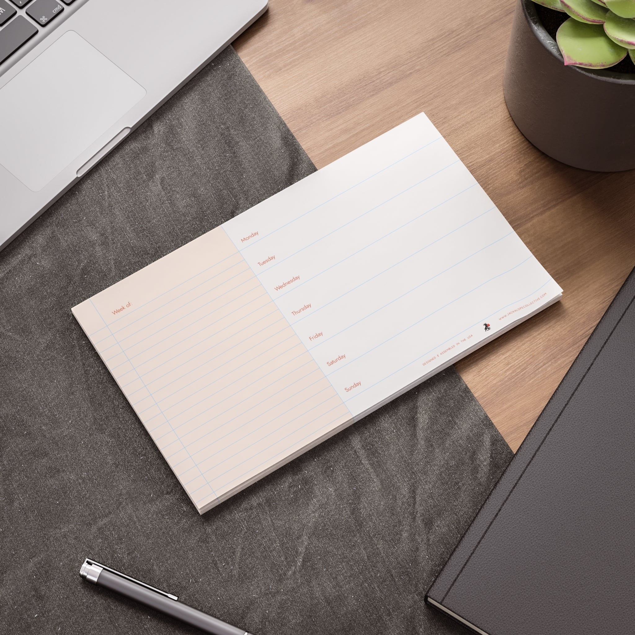 Weekly Planner Note Pad — Creamsicle