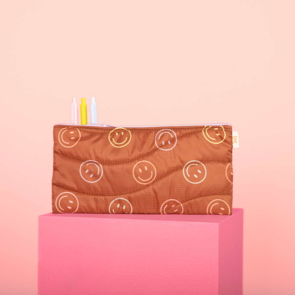 Smiley Puffy All The Things Pouch